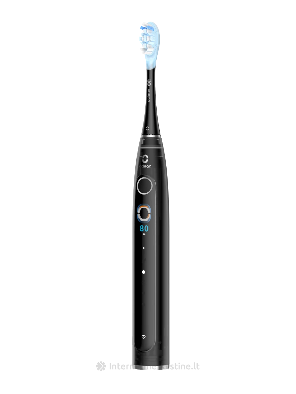 Dantų šepetėlis OCLEAN X Pro 20 S Electric juodas, 1 vnt. | internetinevaistine.lt