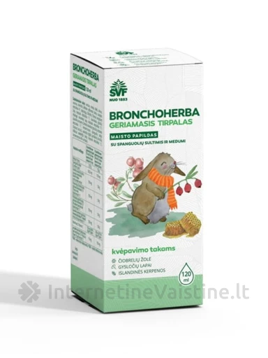 BRONCHOHERBA sirupas vaik., 120 ml | internetinevaistine.lt