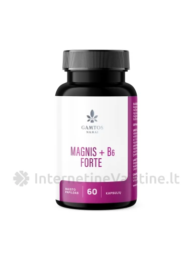 GAMTOS NAMAI MAGNIS + B6 Forte kaps. N60 | internetinevaistine.lt