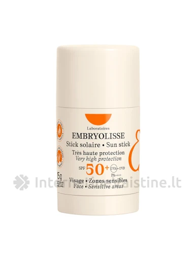 EMBRYOLISSE Sun Stick apsauga nuo saulės SPF50+, 15 g, Vnt | internetinevaistine.lt