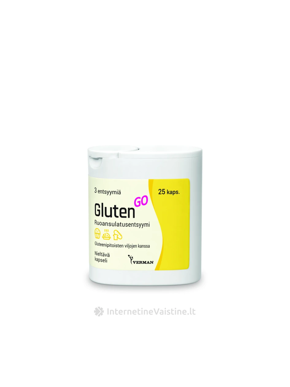 GLUTEN GO proteazės fermentas kaps., N50 | internetinevaistine.lt