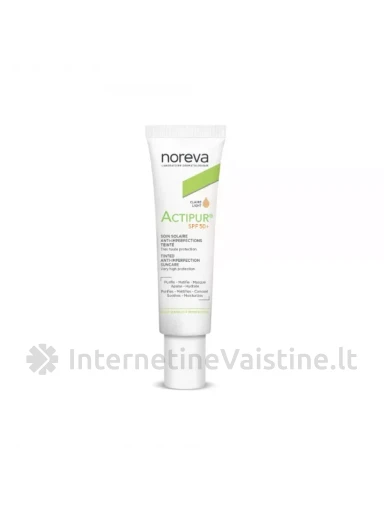 NOREVA ACTIPUR BB toninis veido kremas . SPF50+ šviesaus atspalvio, 30 ml, Vnt | internetinevaistine.lt