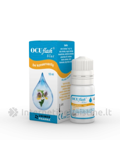 OCUFLASH Blue akių lašai be konservantų, 10 ml, Vnt | internetinevaistine.lt