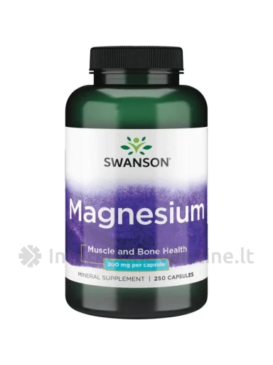 SWANSON, Magnis, 250 kapsulių, N1 | internetinevaistine.lt