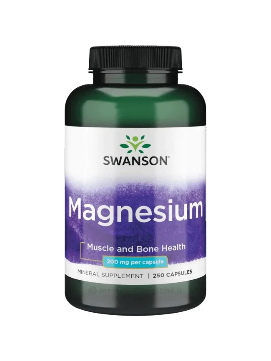 SWANSON, Magnis, 250 kapsulių, N1 | internetinevaistine.lt