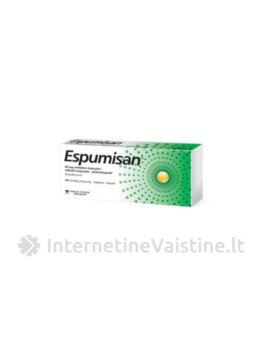 ESPUMISAN 40MG CAPS. N50 | internetinevaistine.lt
