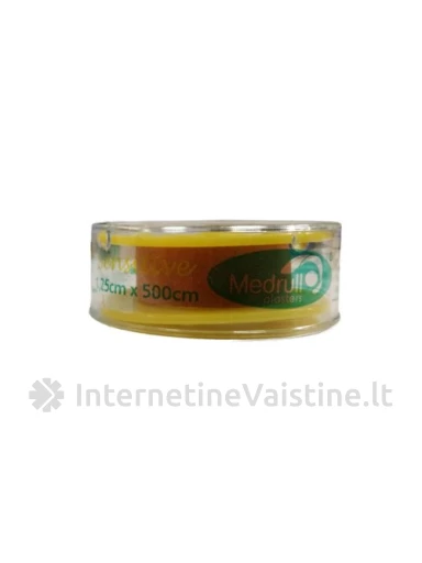 MEDRULL Transparent ruloninis pleistras 1,25x500cm | internetinevaistine.lt