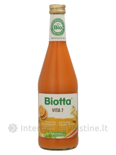 BIOTTA VITA 7/7 vaisių ir daržovių sultys su išrūgomis, 500 ml, Vnt | internetinevaistine.lt