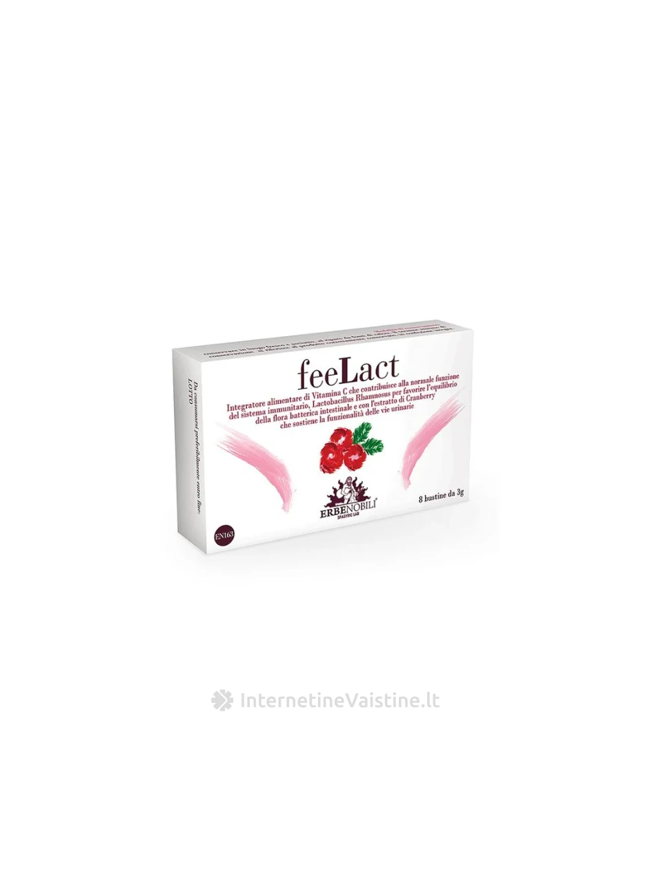 ERBENOBILI FEELACT – natūrali pagalba šlapimo takams, 3g.x8 milteliai | internetinevaistine.lt