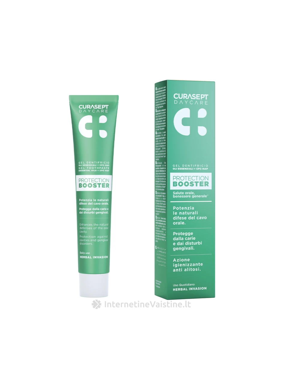 CURASEPT mėtų ir žolelių skonio dantų pasta HERBAL INVASION 75 ml, Vnt | internetinevaistine.lt