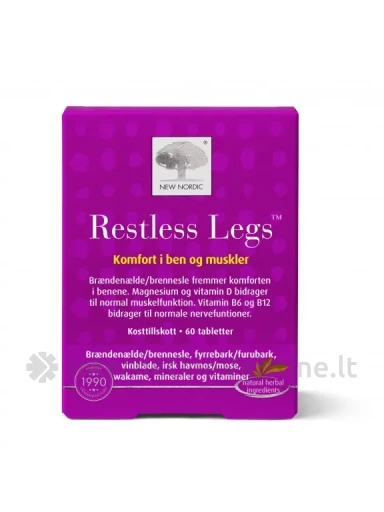 NEW NORDIC Restless Legs tab. N60, 60 vnt. | internetinevaistine.lt