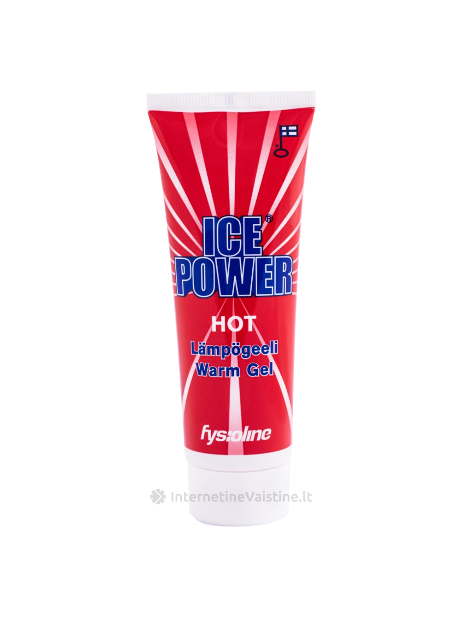 Ice Power HOT GEL - šildomasis gelis, 75ml | internetinevaistine.lt