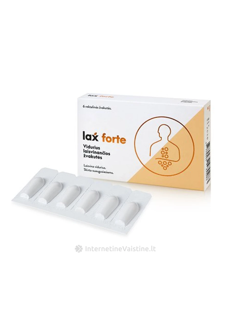 LAXFORTE vidurius laisv. žvak. N6, 6 vnt. | internetinevaistine.lt