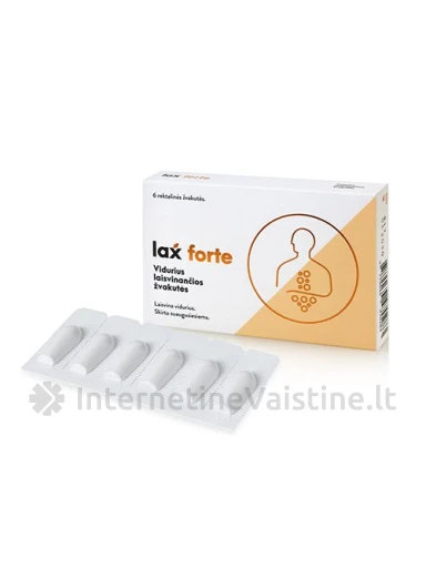 LAXFORTE vidurius laisv. žvak. N6, 6 vnt. | internetinevaistine.lt