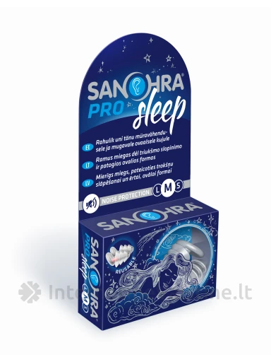 Ausų kamštukai SANOHRA PRO SLEEP M, N2 | internetinevaistine.lt
