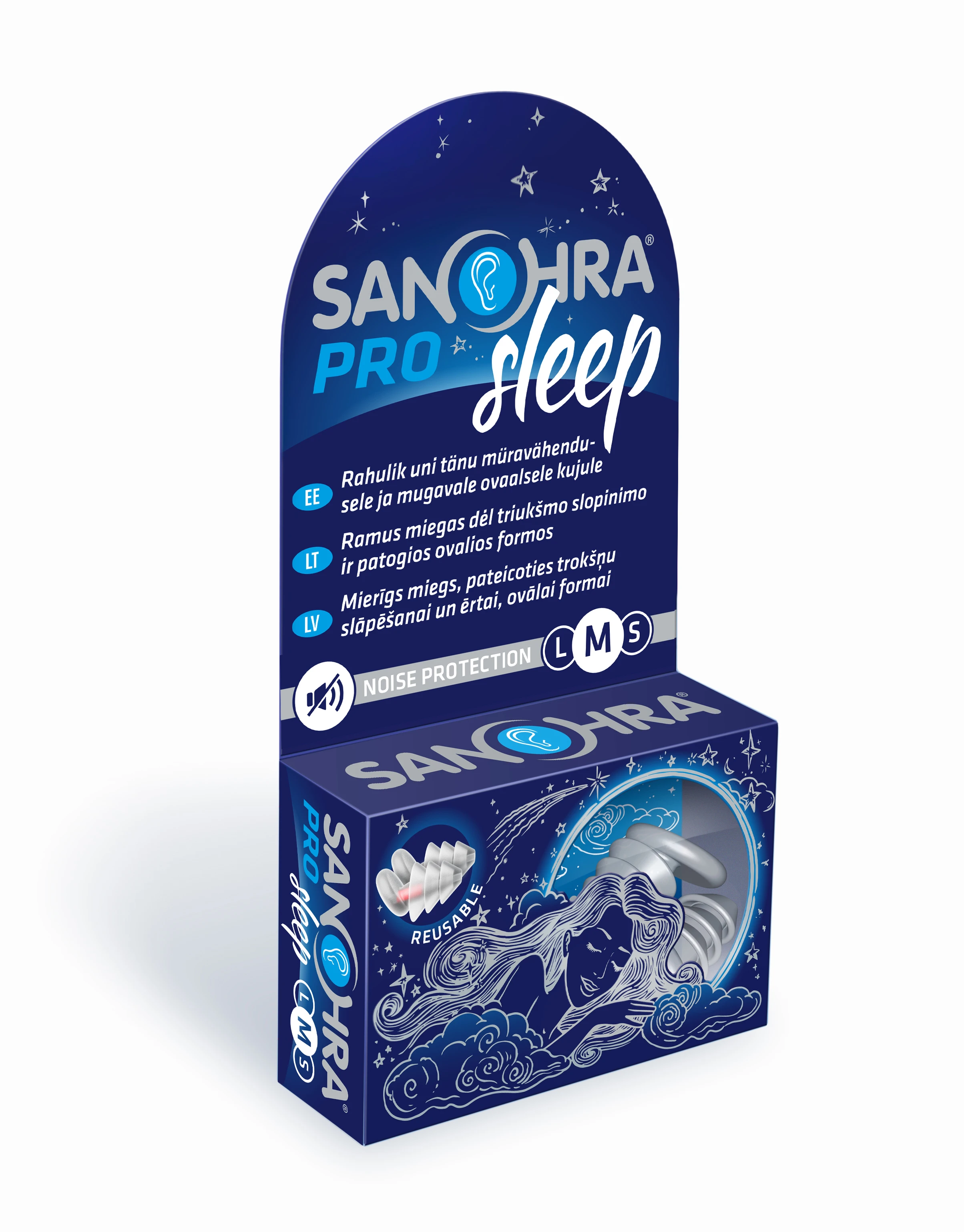 Ausų kamštukai SANOHRA PRO SLEEP M, N2