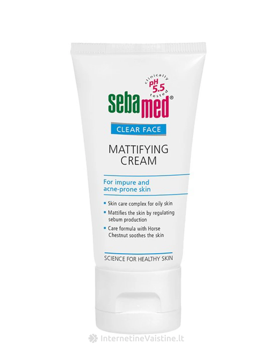 SEBAMED CLEAR FACE kremas matinio efekto riebiai odai, 50 ml | internetinevaistine.lt