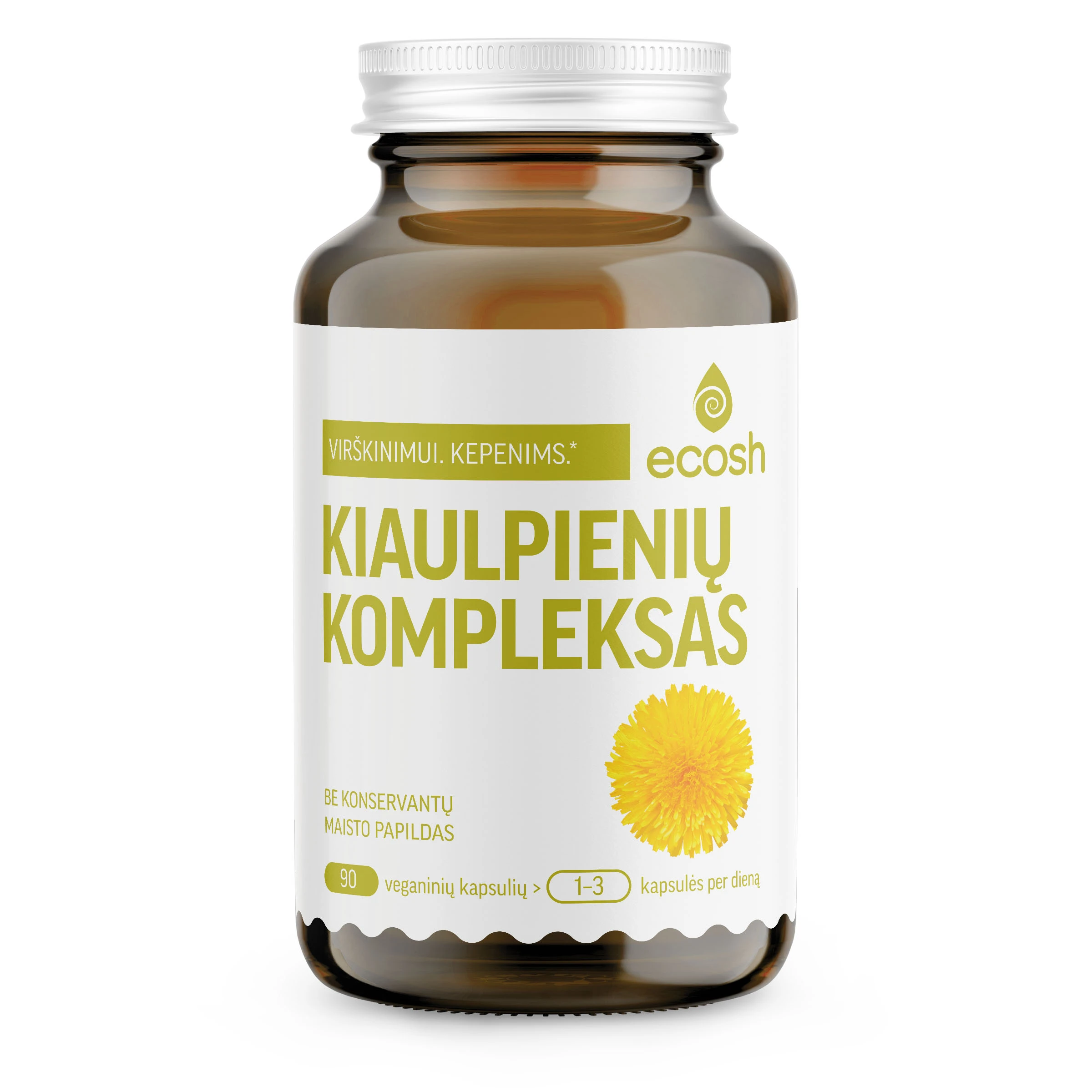 ECOSH kiaulpienių kompleksas, 90 kapsulių