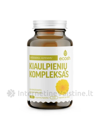 ECOSH kiaulpienių kompleksas, 90 kapsulių | internetinevaistine.lt