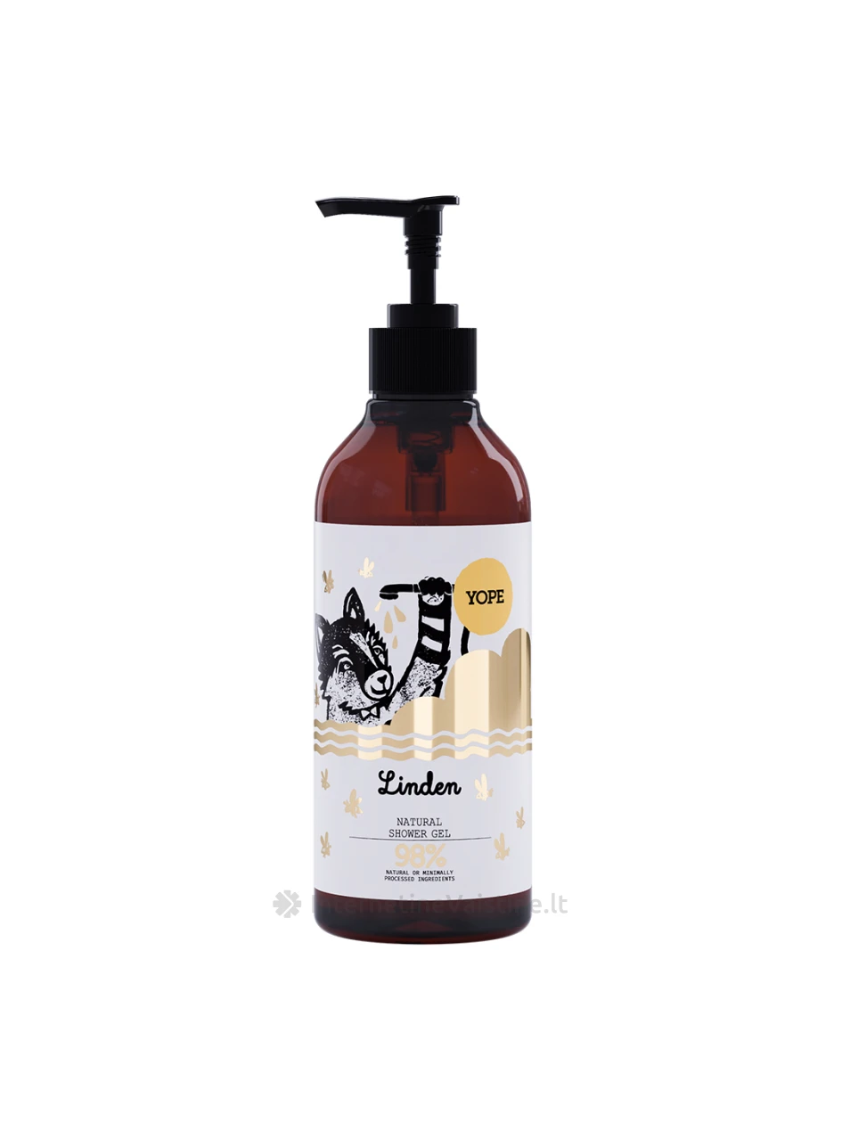 YOPE natūr. dušo želė Liepa, 400 ml, Vnt | internetinevaistine.lt