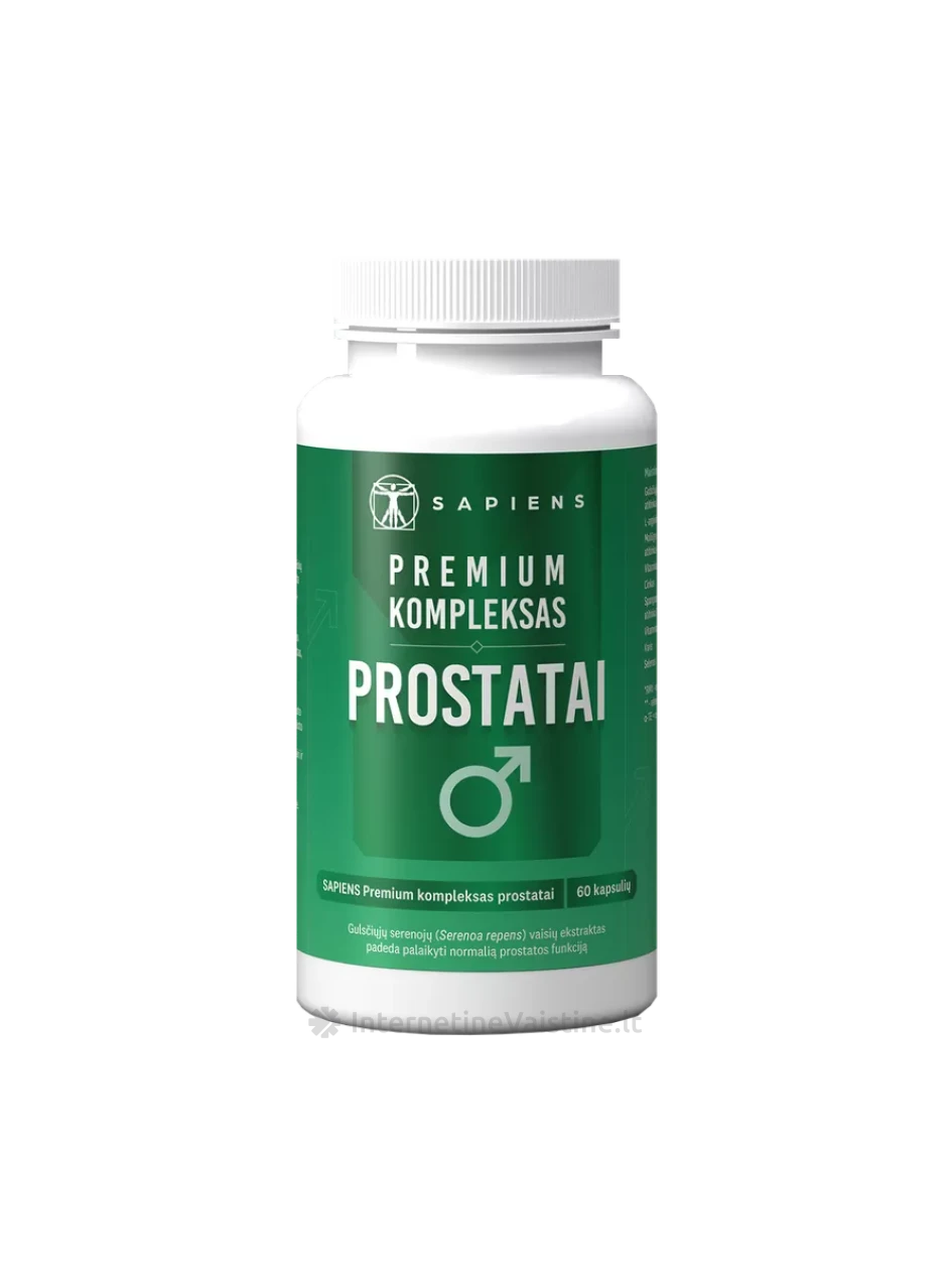 SAPIENS Premium kompleksas prostatai kaps. N60 | internetinevaistine.lt