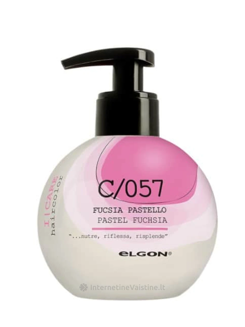 ELGON dažantis kondicionierius I CARE C057 Pastel Fuchsia, 200 ml, Vnt | internetinevaistine.lt