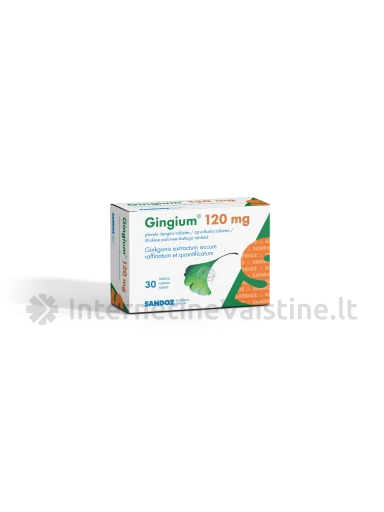 GINGIUM 120 mg plėvele dengtos tabletės N30 | internetinevaistine.lt