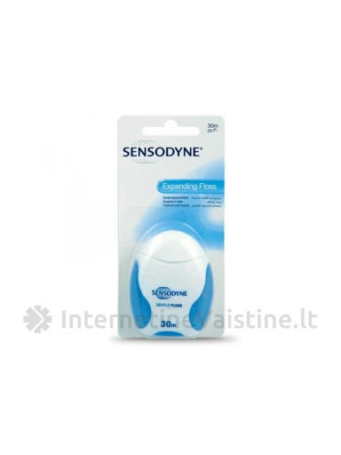 DANTŲ SIŪLAS SENSODYNE GENTLE FLOSS 30M | internetinevaistine.lt