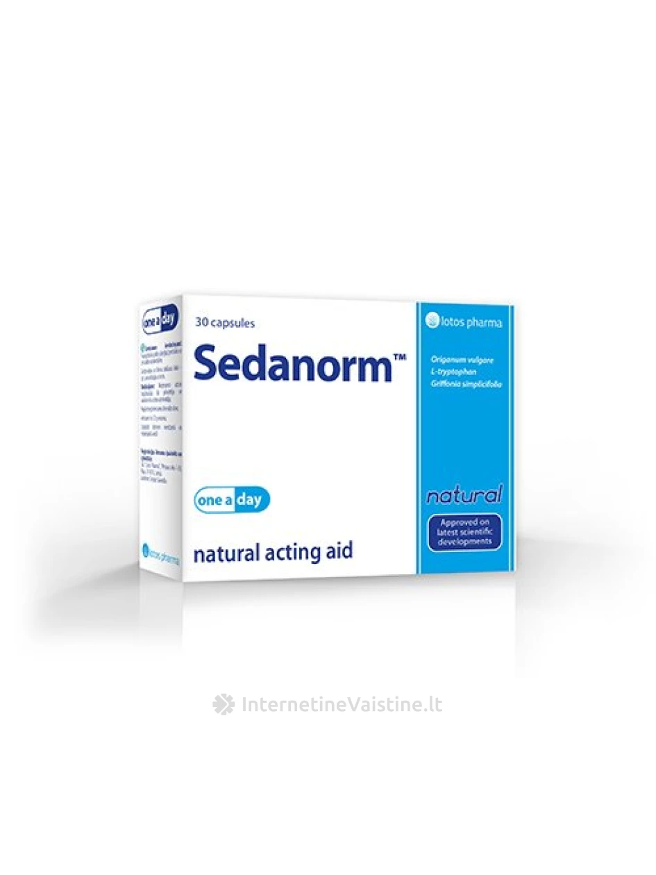 SEDANORM KAPS. N30, N30 | internetinevaistine.lt