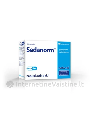 SEDANORM KAPS. N30, N30 | internetinevaistine.lt