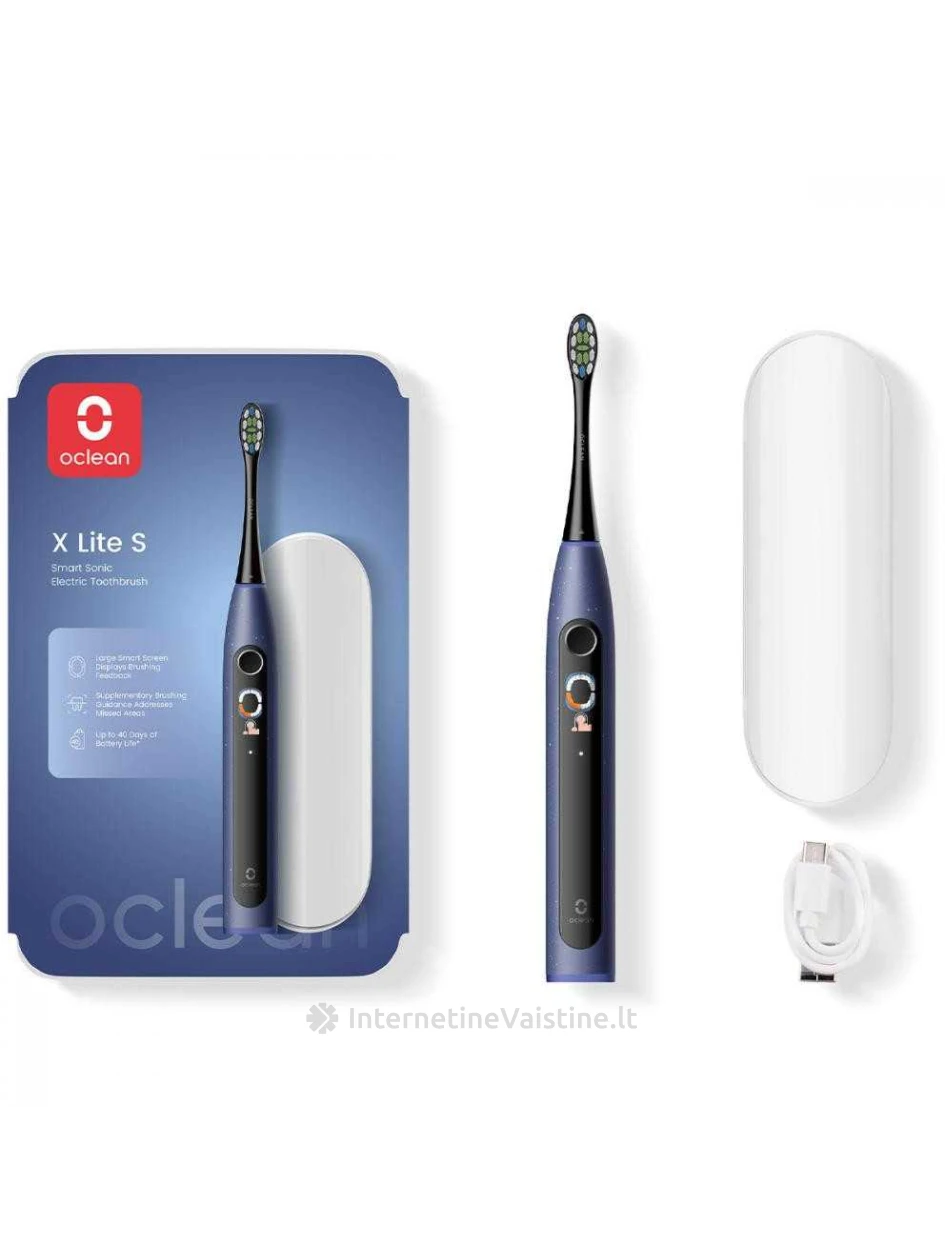OCLEAN X Lite Set Blue elektrinis dantų šepetėlis N1, Vnt | internetinevaistine.lt