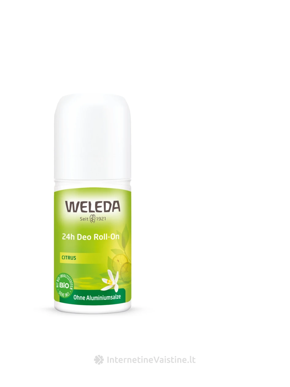 WELEDA dezodorantas rutulinis Citrus 24H, 50 ml | internetinevaistine.lt