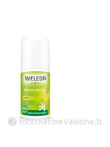WELEDA dezodorantas rutulinis Citrus 24H, 50 ml | internetinevaistine.lt