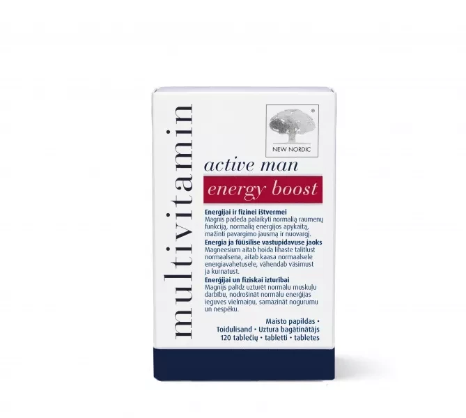 NEW NORDIC MULTIVITAMIN Active Man Energy Boost tab. N120