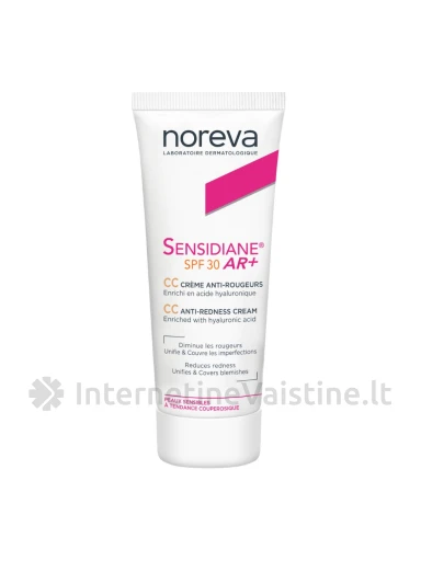 NOREVA SENSIDIANE AR+ CC Veido raudonį mažinantis toninis CC kremas SPF30, 40 ml, Vnt | internetinevaistine.lt