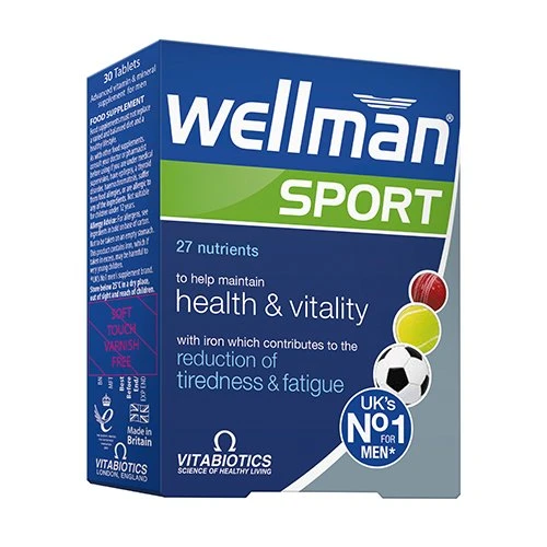 WELLMAN maisto papildas SPORT, 30 tab.
