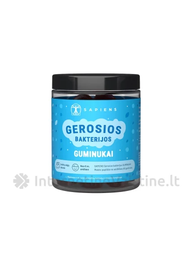 SAPIENS Gerosios bakterijos guminukai N60 | internetinevaistine.lt