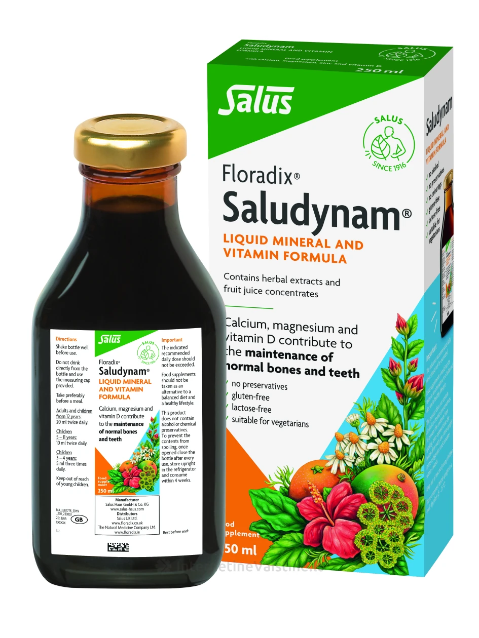 Floradix SALUDYNAM, 250ml | internetinevaistine.lt