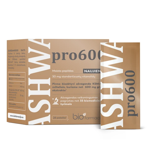 BIOFARMACIJA AŠVAGANDA 600mg milt. N28