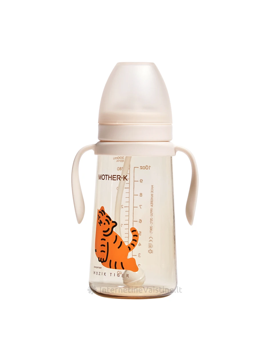 MOTHER-K gertuvė Basic riboto leidimo Muzik Tiger 300ml  (kreminis), Vnt | internetinevaistine.lt