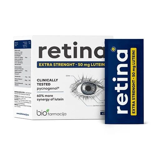 BIOFARMACIJA RETINA, milteliai, 28 pakeliai