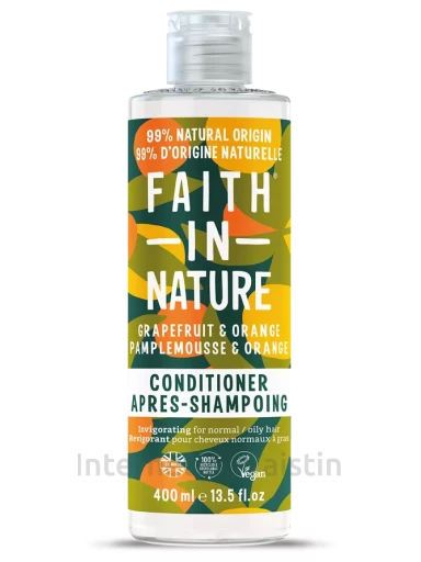 FAITH IN NATURE kondicion. plauk. greipfrutų/apelsinų, 400 ml, Vnt | internetinevaistine.lt