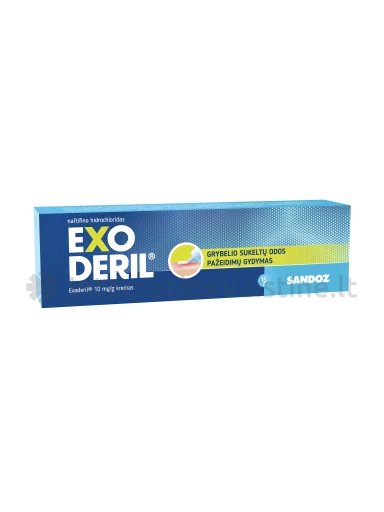 EXODERIL 1% kremas, 15 g | internetinevaistine.lt