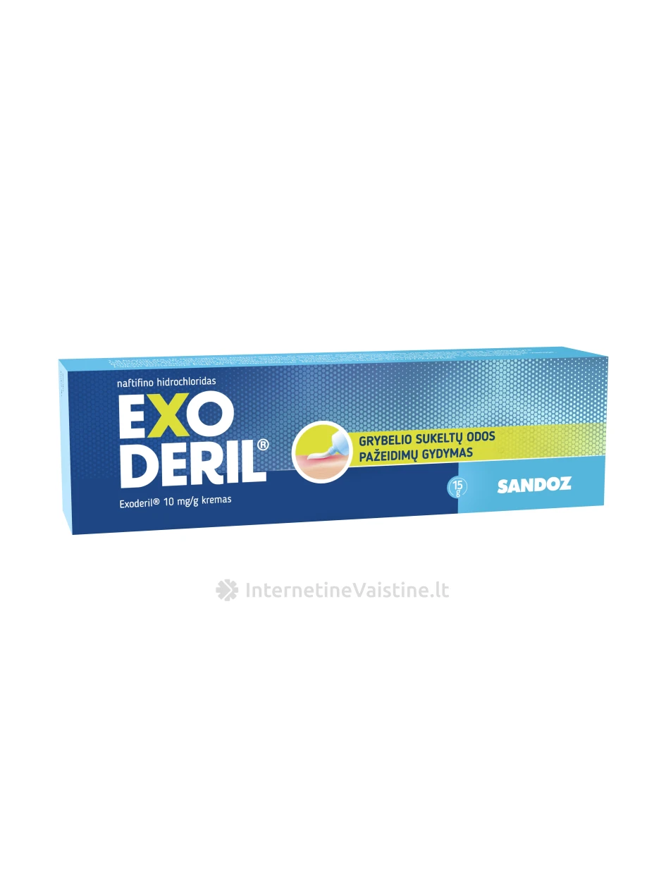 EXODERIL 1% kremas, 15 g | internetinevaistine.lt