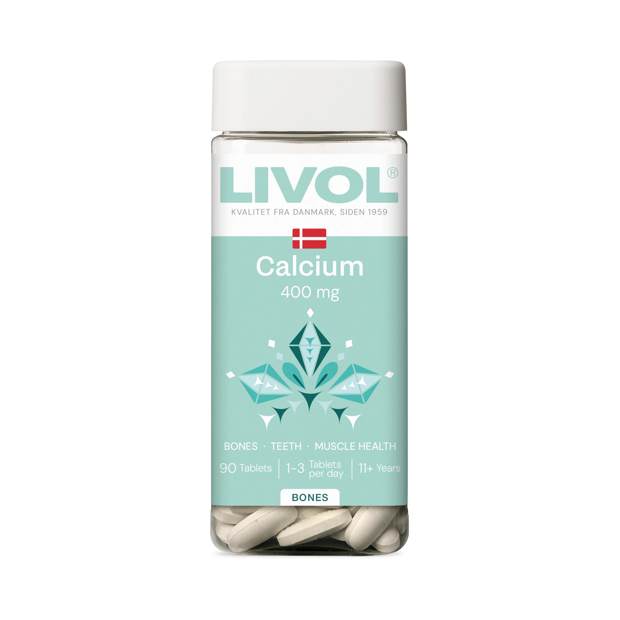 LIVOL Calcium 400 mg, 90 tablečių