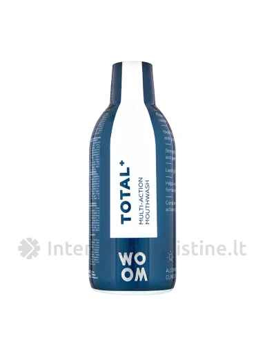 WOOM daugiafunkcis burnos skalavimo skystis TOTAL +, 500 ml, Vnt | internetinevaistine.lt