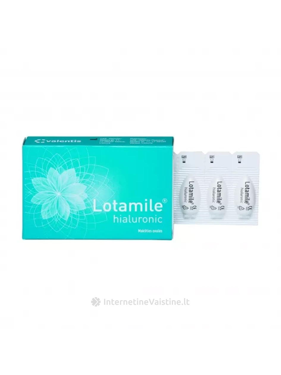 LOTAMILE makšties ovulės HIALURONIC, N5 | internetinevaistine.lt