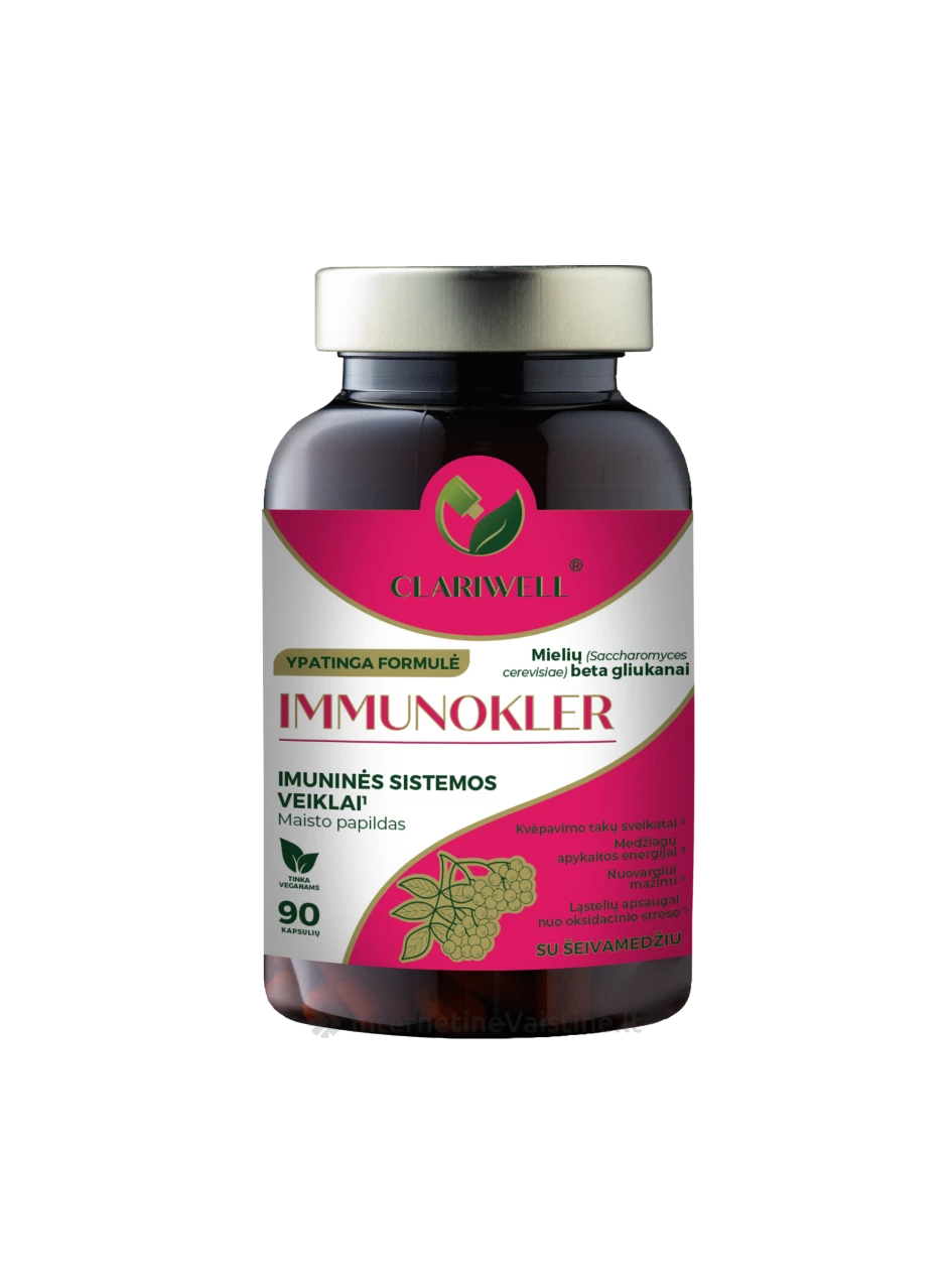 CLARIWELL IMMUNOKLER kaps. N90 | internetinevaistine.lt