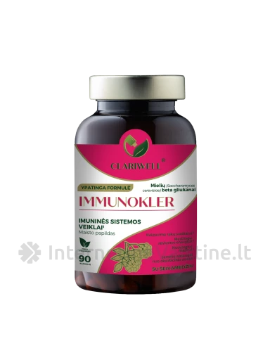 CLARIWELL IMMUNOKLER kaps. N90 | internetinevaistine.lt