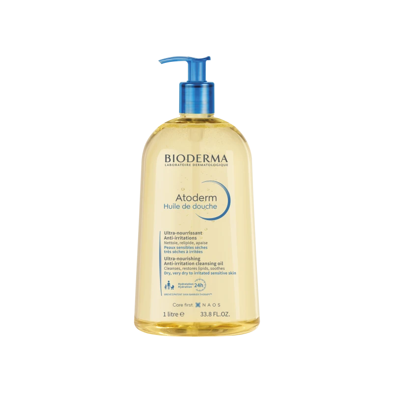 BIODERMA ATODERM HUILE DE DOUCHE, dušo aliejus, 1 L, N1